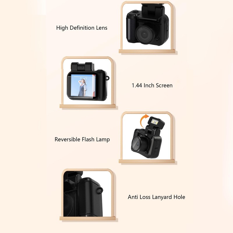 1080P Digital Camera, 1.44 Inch Display, Digital Point and Shoot