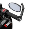 MotorToGo Black Handle Bar End View Mirrors for Ducati Monster