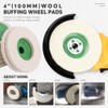 Keadic 13Pcs 4 Inch Wool Felt Polishing Wheel Disc Kit