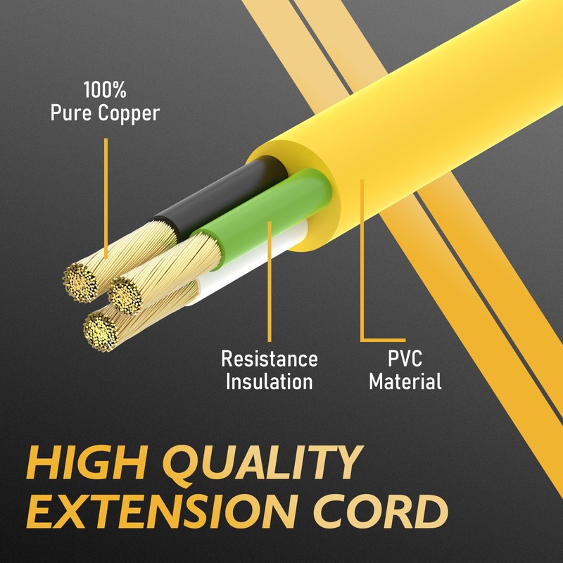 TOOLIOM 30A 10AWG 20FT Welder Extension Cord 6-50P to 6-50R