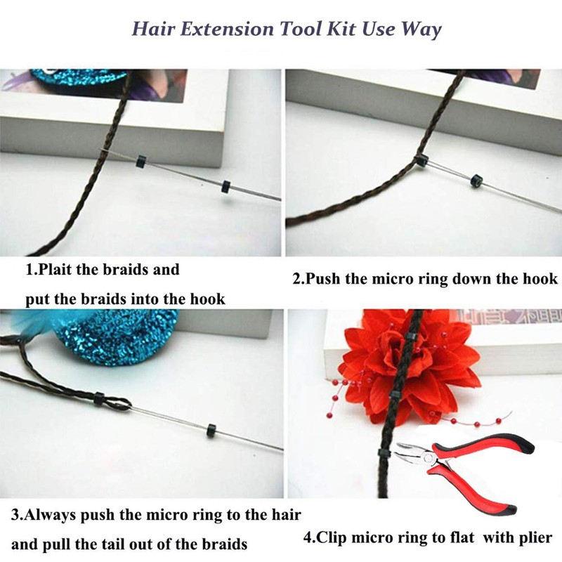 Orgrimmar Hair Extension Tool Kit Remove Pliers Pulling Hook 500