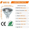 Vinaco MR16 Halogen Bulb 50W 12V, 10 Pack MR16 Bulb