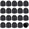 Noosverl M12(19mmwheel nut covers),Black Plastic Hex Nut Bolt Dome Cap