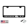 Coyote GT 5.0 Mustang Premium Stainless Steel License Plate Frame