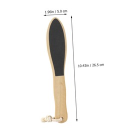 WOONEKY 2pcs Wooden Foot Scrubbing Board Foot Exfoliating Tool for Smooth Care for Home Travel Gentle Callus Remover for Parents Friends