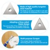 10 Pack 1" Triple Edge Blade,1 Inch Paint Scraper Blades
