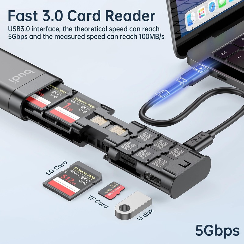 Budi 9 in 1 Essential Travel Charging & Data Sync