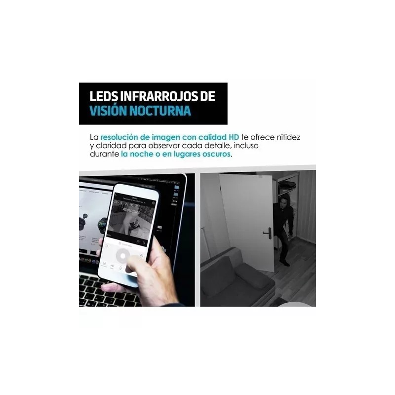 Dns Cámara De Seguridad Wifi Hd Con Control Remoto 360°