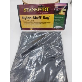 STANSPORT 869 NYLON STUFF BAG 14 X 21 BLACK WATER REPELLANT CAMPING STORAGE NEW
