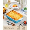 MALACASA 4.4 QT Baking Dish, 9x13 Large Casserole Dish for