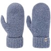 Roeckl Classic Bouclé Mittens, jeans colour