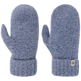 Roeckl Classic Bouclé Mittens, jeans colour