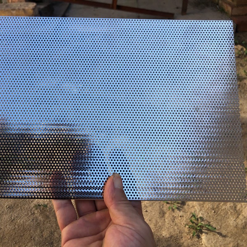 19 Gauge Perforated Metal Sheets 15.7"x7.8" Opening 22% Hole 1.5