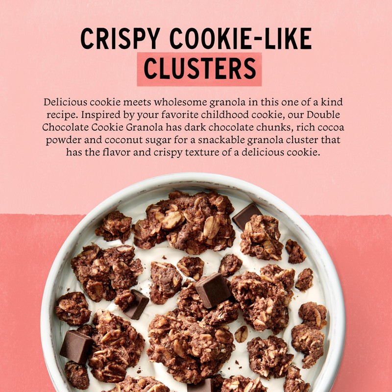 Purely Elizabeth Cookie Granola, Double Chocolate, Gluten-Free, Non-GMO 11oz Bag