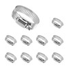 YFFSFDC Hose Band Hose Clamps 10pcs Stainless Steel Adjustable Fuel