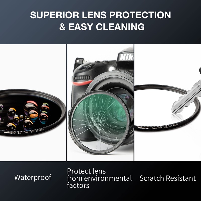 Walking Way 58mm UNC UV Filter Ultra Thin Multi-Nano Coating
