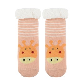 PONCEAU Kids Fluffy Socks for Boys Girls Unisex Slipper socks Non-slip Fleece lining Christmas socks Warm Thermal Bed socks 8-12 Years