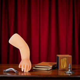 BWESOO Beige Little Hand Coin Disappeared Trick Tools Close-Up Magic Show Props Stylish and Popular and Deft Magic Kits and Accessories Novelty and Gag