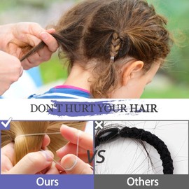 300 Pcs Clear Hair Elastic Bands Small Clear Elastic Hair Bands Elastic Hair Ties Hair Band for Women, Kids, Braids Hair, Wedding Hairstyle