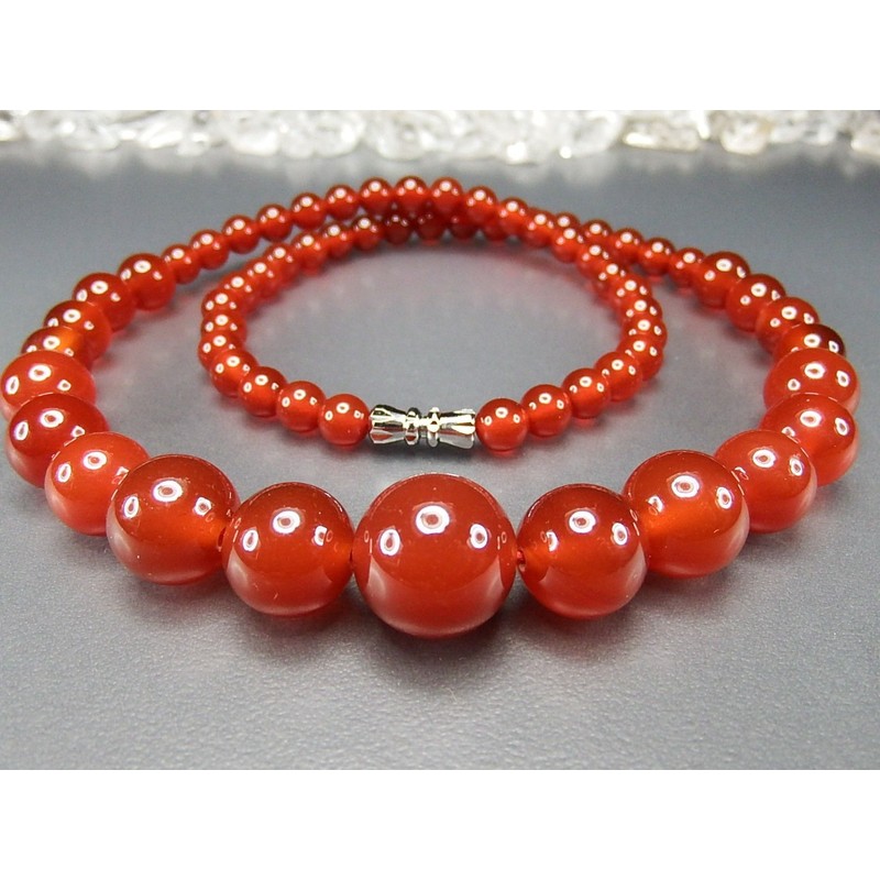 Stone Street AAAA Carnelian Necklace Natural Stone Achieving Goal Power