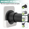4 Pack Adhesive Shower Tension Rod Holder for Tile |