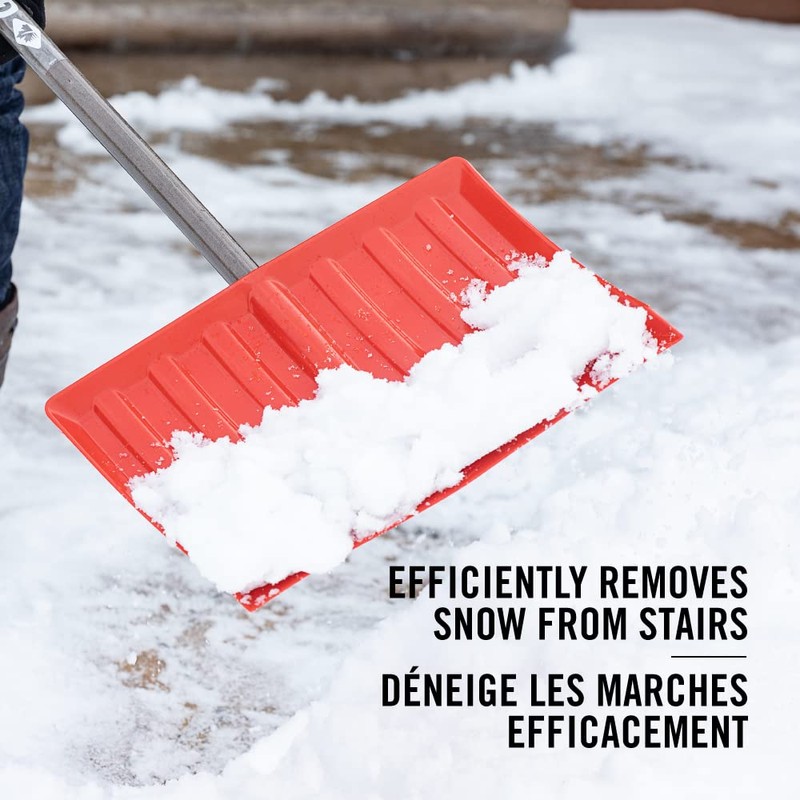 Garant NPW18KD Nordic 18-Inch Poly Blade Snow Shovel, Red