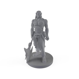 Half Orc Male Barbarian 2 Tabletop DND Gaming Miniature