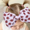 JDRGJTH Baby Girls Football Headbands with Bow,Hairband Bowknot Newborn Football