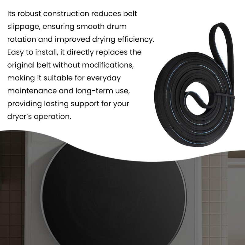 Compatible with Costway 5PH1920 Dryer Belt – 75-Inch 5/16″ Rubber