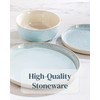 Stoneware dinnerware set 4 persons 12 pcs – Modern style