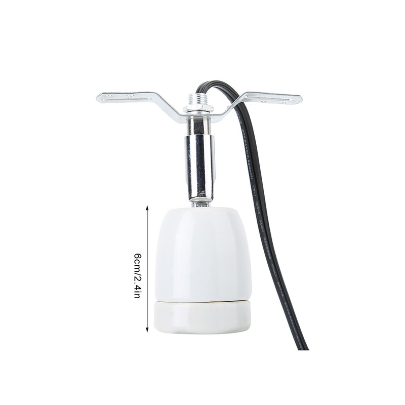 E27 Rotatable Reptile Pet Clip Heat Lamp Bulb Base Socket