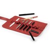 Londo Genuine Leather Pen and Pencil Roll Case (Red), OTTO395
