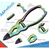 AAProTools Multi Color Mycotic Toenail Nippers 6" Concave Jaws Double