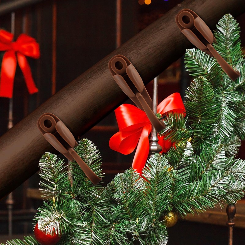 24 Pcs Christmas Garland Hanger Mantle Garland Hooks, No Damage,