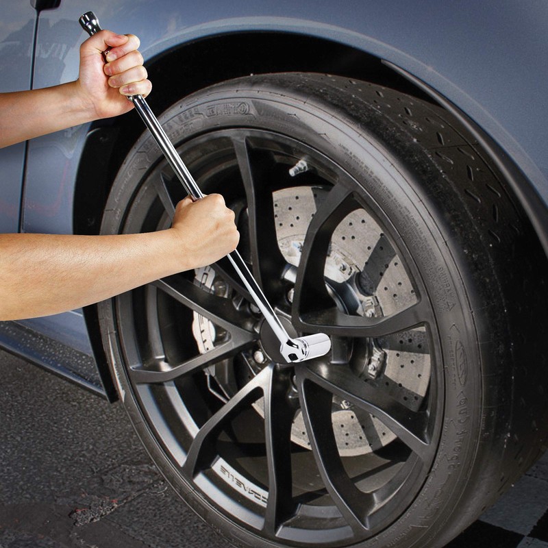 Powerbuilt 1/2" Drive Flex Handle, 12 Inches Long Extension Breaker