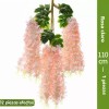 JD00090-JD00092 Lote 12pcs Wisteria Artificial Flores Decoración Boda Hogar