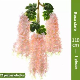 JD00090-JD00092 Lote 12pcs Wisteria Artificial Flores Decoración Boda Hogar