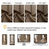 Gwine Brown Blackout Curtains 30 Inch Length, Short Kitchen Curtains