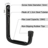 pipabiba Garage Storage Heavy Duty J Hooks, 6 Pack Wall