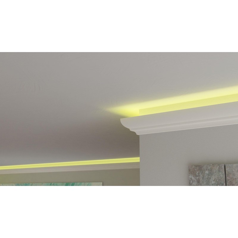 HEXIMO LED Stucco Moulding Strips, XPS Polystyrene Indirect Lighting Wall