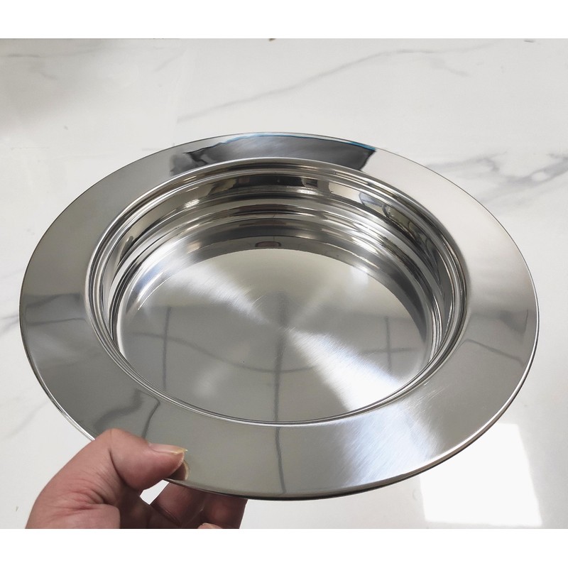 Polished Stainless Steel Communion Tray Plate for Churches,Stackable Communion Bread