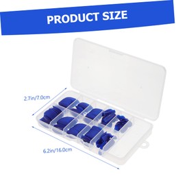 Healeved Detachable Diy False Nails 1 Box of Short Nail Tips Nail Art Practice Hand Fake Nails Tips Decorative Nails Tips for Wedding Prom Dating