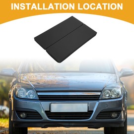 Partuto 2 Pcs 11.81"x3.93"x0.78" Universal Car Garage Wall Guard - PE Foam Black