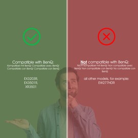 3IDEE VESA Adapter, VESA Mount Compatible with BenQ Monitor (EX3203R, EX3501R) - VESA Mount 75 x 75 mm - VESA Adapter HP for Monitors without VESA Connection