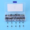 Akozon BC547 200pcs 10 Values NPN PNP Transistor Assortment Set