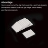 PATIKIL 5pcs Alumina Ceramic Sheet Cooling Pad Insulation Sheet for