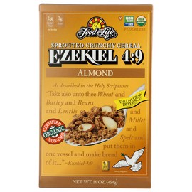 FOOD FOR LIFE CEREAL EZKL ALMOND ORG, 16 OZ, PK- 6