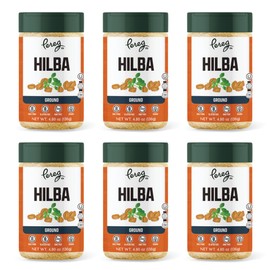 Pereg Hilba Fenugreek Seeds Ground - (4.8 Oz x 6 Pack) | Whole Methi Seeds | Non-GMO Verified | Non-Irradiated, Naturally Grown Pure Hilbeh Methi Seed Pack | Made in USA