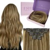 Fshine Extensiones Clip 35 cm 120 g 7 pcs Cabello