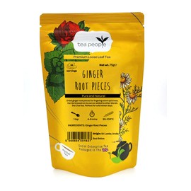 Tea People Ginger Root Pieces- 75g Retail Pack; Caffeine Free Pure Ginger pieces
